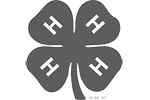 The logo of the 4H association.
